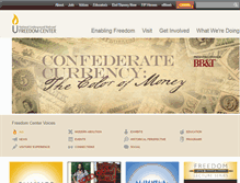 Tablet Screenshot of freedomcenter.org